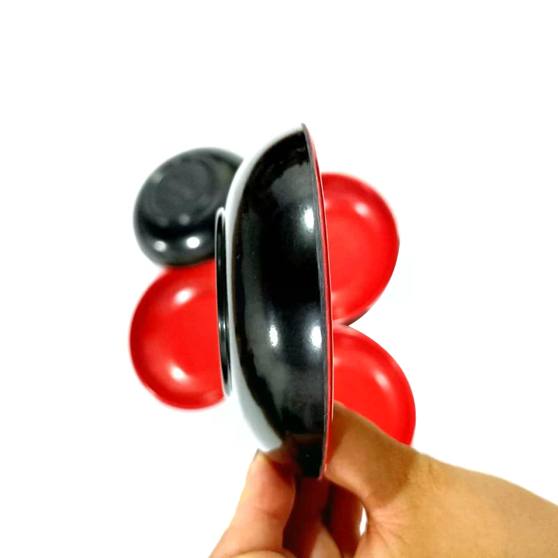 3Pcs Red And Black Round Melam - Sauce Dipping Cup recension och pris
