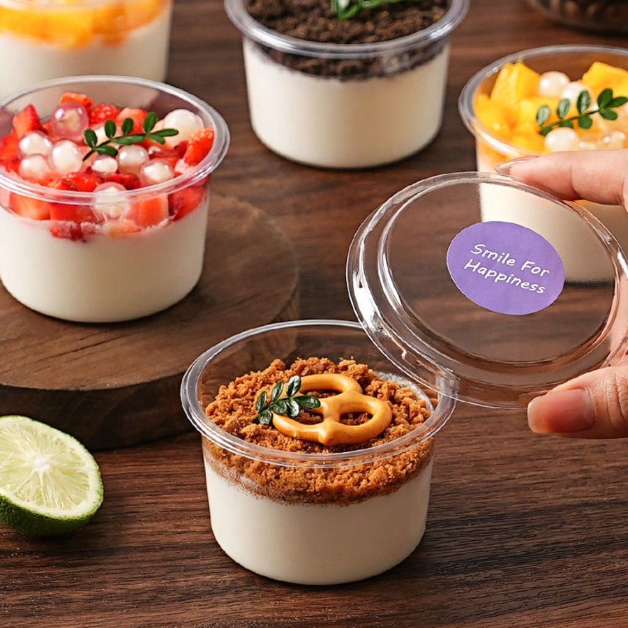 50/100PCS 250ML Disposable Pla - Sauce Dipping Cup recension och pris