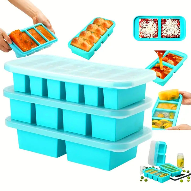 2 or 3-piece Silicone Freezer  - Meal Prep Template recension och pris