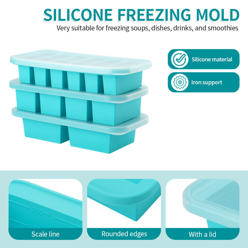 2 or 3-piece Silicone Freezer  - Meal Prep Template recension och pris