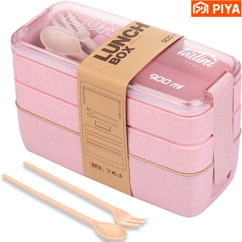 3-In-1 Compartment Wheat Straw - Meal Prep Kitchen recension och pris